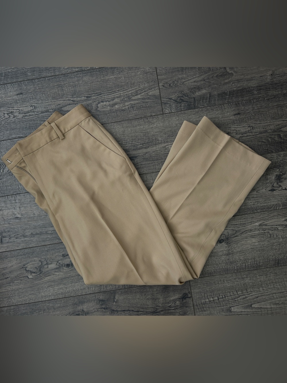Lauren Ralph Lauren Charcoal Tan Dress Pants - Academia - Size 10 - EUC - Wide